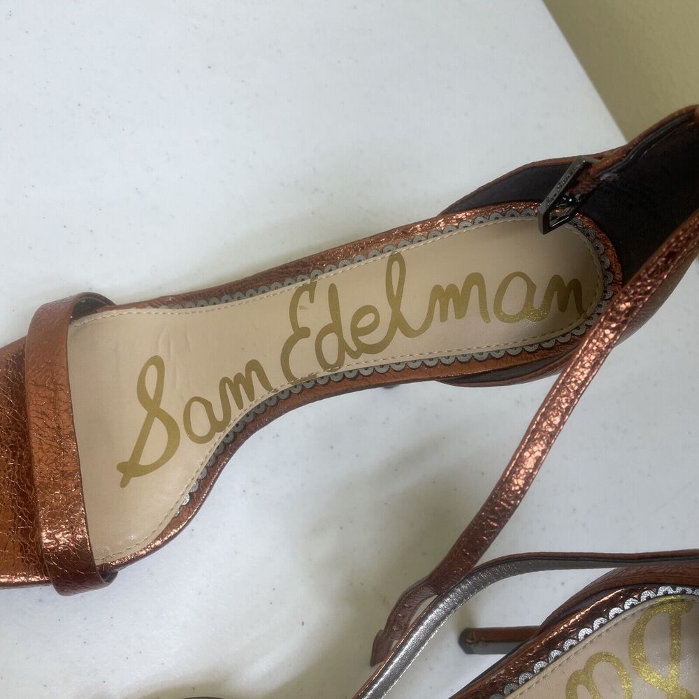 Sam Edelman Metallic Brown Heels - Picture 2 of 14